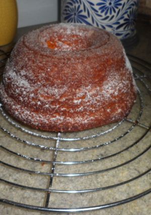 Una foto de Budin a base de polvo de flan