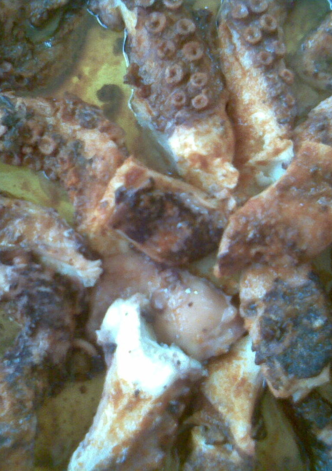 Una foto de Pulpo del boquerón de plata
