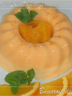 Una foto de Bavarois de naranja