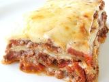 Lasaña casera de carne y setas