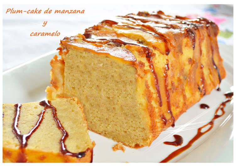 Plum-cake de manzana y caramelo