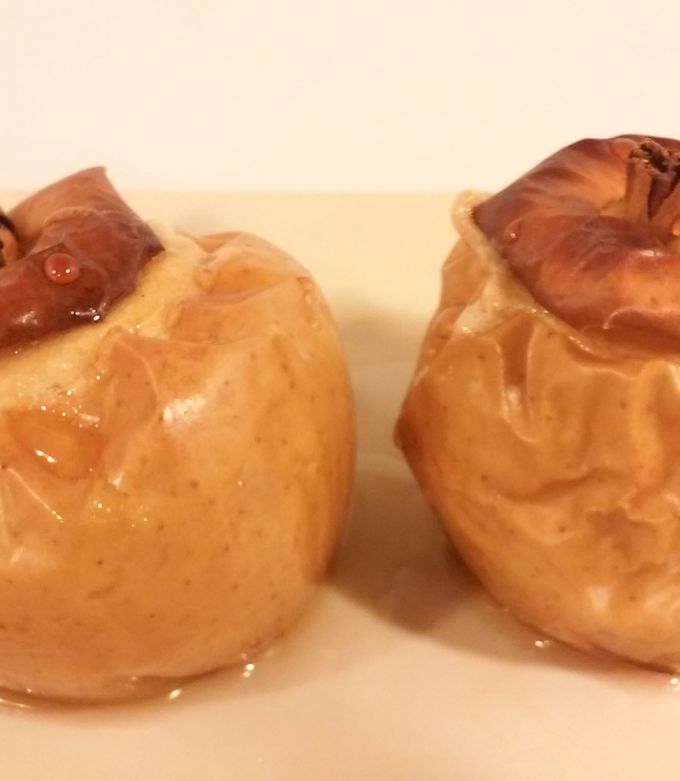 Foto principal de Manzanas al horno con canela y azúcar moreno