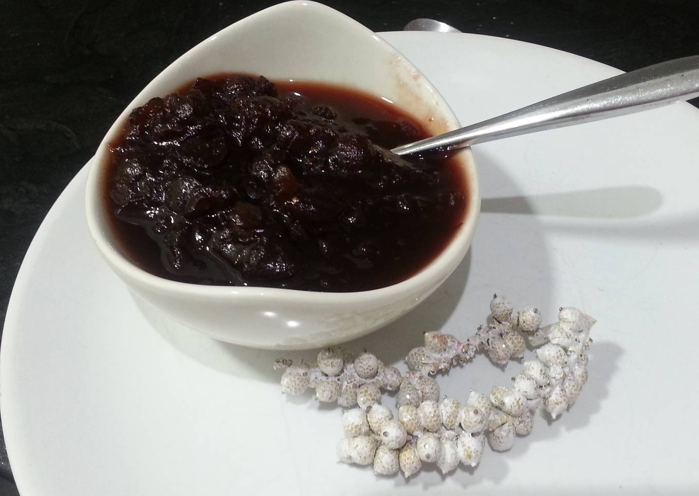 Salsa de arándanos thermomix