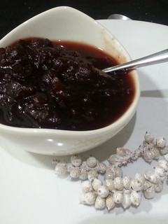 Una foto de Salsa de arándanos thermomix