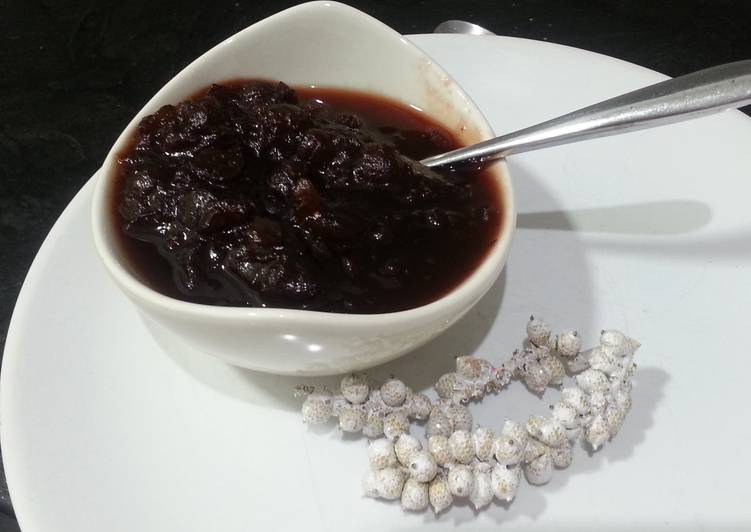 Salsa de arándanos thermomix
