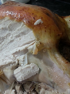 Una foto de Pavo relleno de Navidad