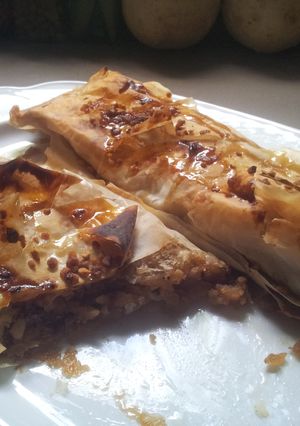 Una foto de Strudel de manzana (con pasta filo)