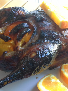 Una foto de Pato asado a la naranja y soja