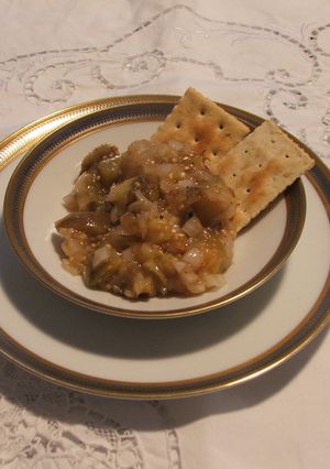 Una foto de Ceviche de berenjena