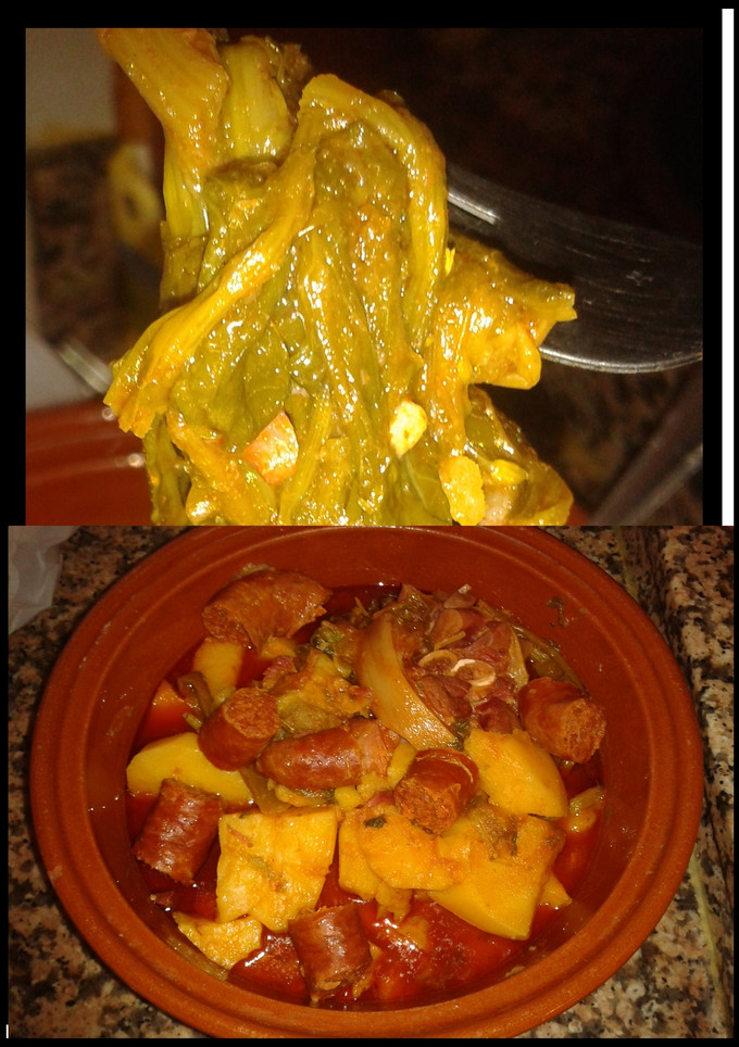 Una foto de Lacon con grelos y chorizo