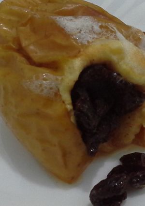 Una foto de Baked apples o "manzanas al horno estilo EEUU"