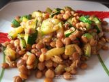 Ensalada de lentejas y calabacín