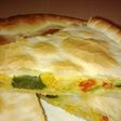 Tarta de zapallitos, choclo y zanahoria