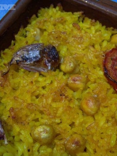 Una foto de Arroz al horno vegano
