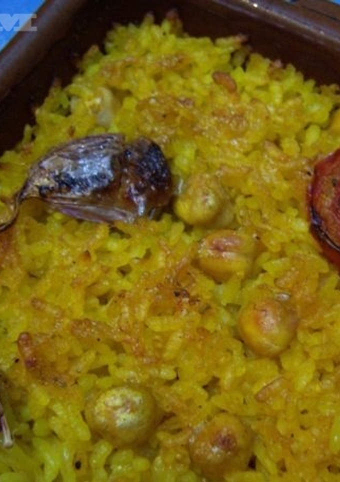Una foto de Arroz al horno vegano
