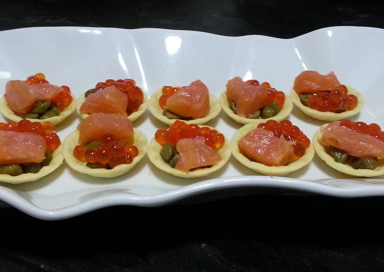 Canapés navideños fríos y fáciles