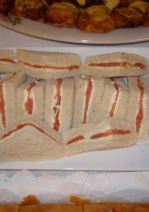 Una foto de Canapés de salmón
