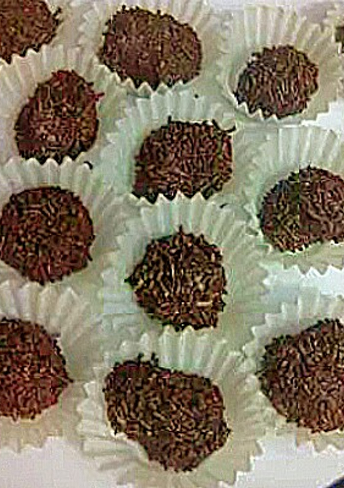 Una foto de Trufas navideñas