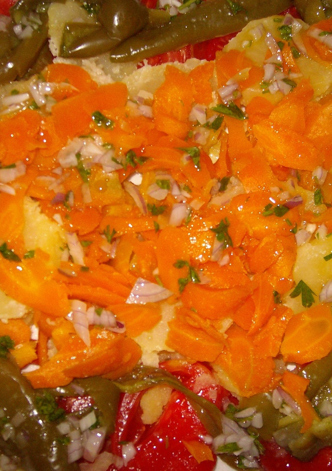Una foto de Ensalada multicolor