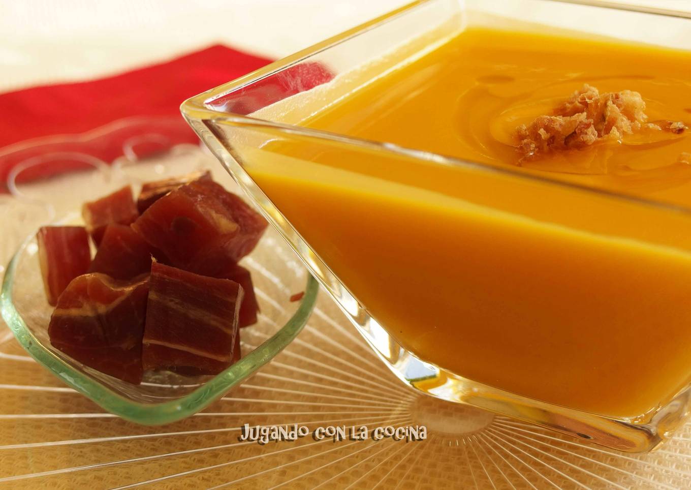 Crema de calabaza light tradicional con Thermomix