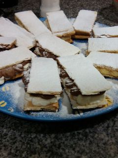 Una foto de Milhojas nevadas