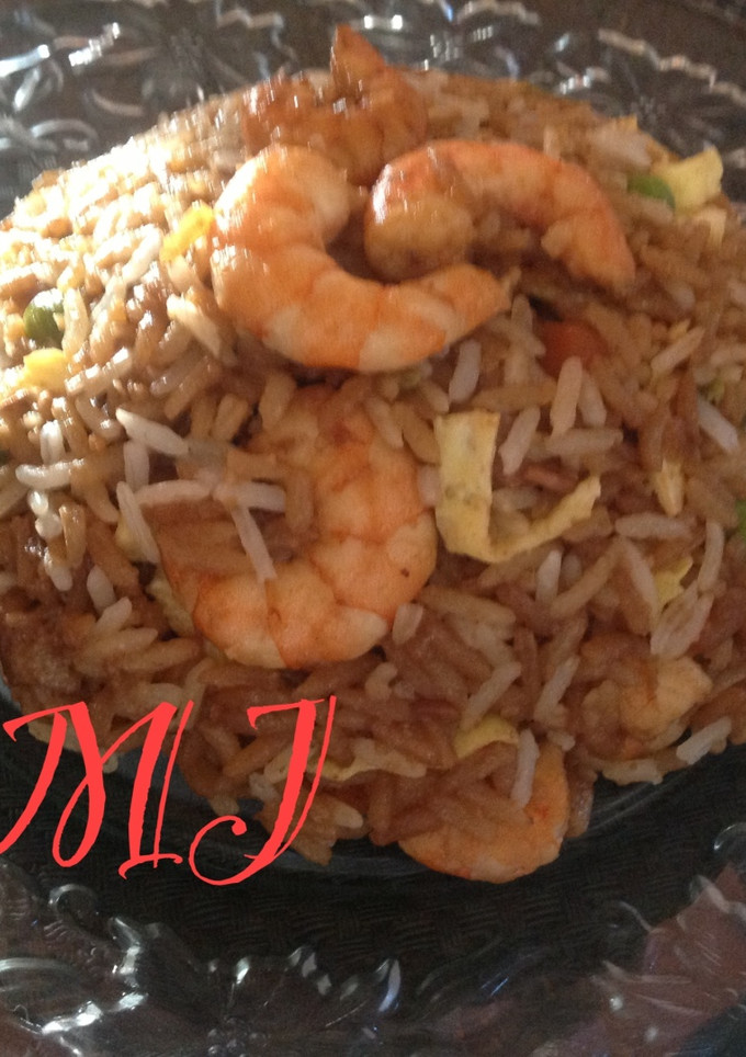 Una foto de Arroz frito con gamba