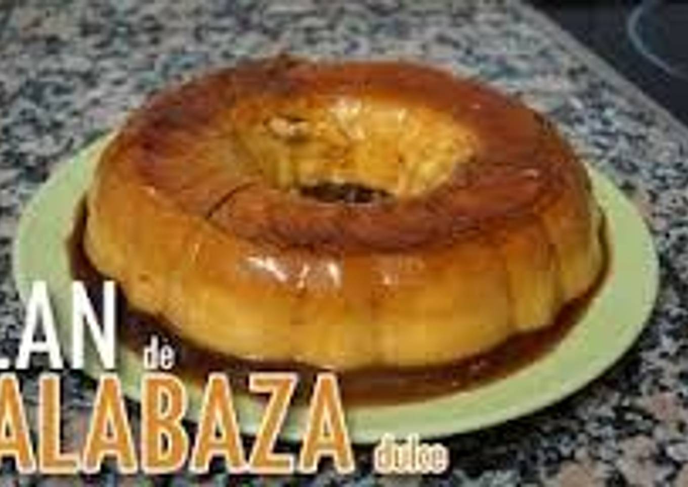 Flan de calabaza dulce