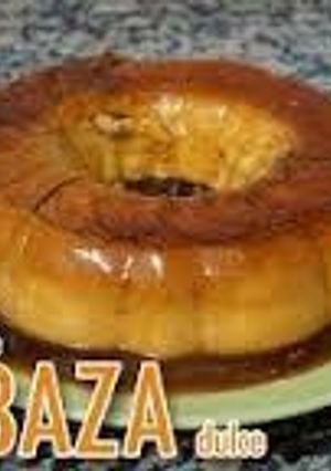 Una foto de Flan de calabaza dulce