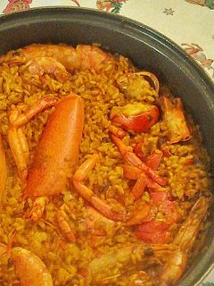 Una foto de Arroz encallado de bogavante