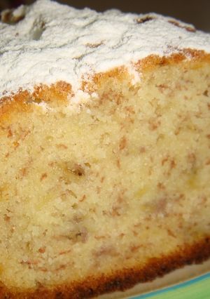 Una foto de Pan húmedo de banana