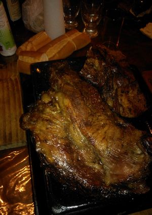 Una foto de Asado a la parrilla de :Tapa de falda     (cima)