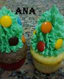 Cupcakes navideños caseros