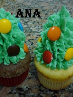 Una foto de Cupcakes navideños caseros