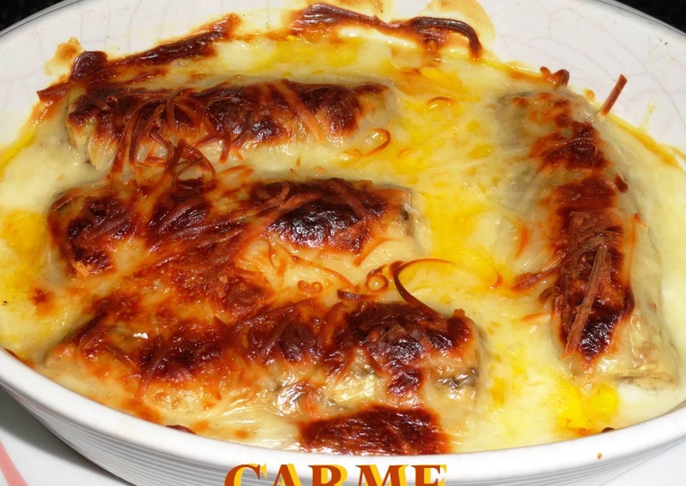 Canelones de carne para celiacos