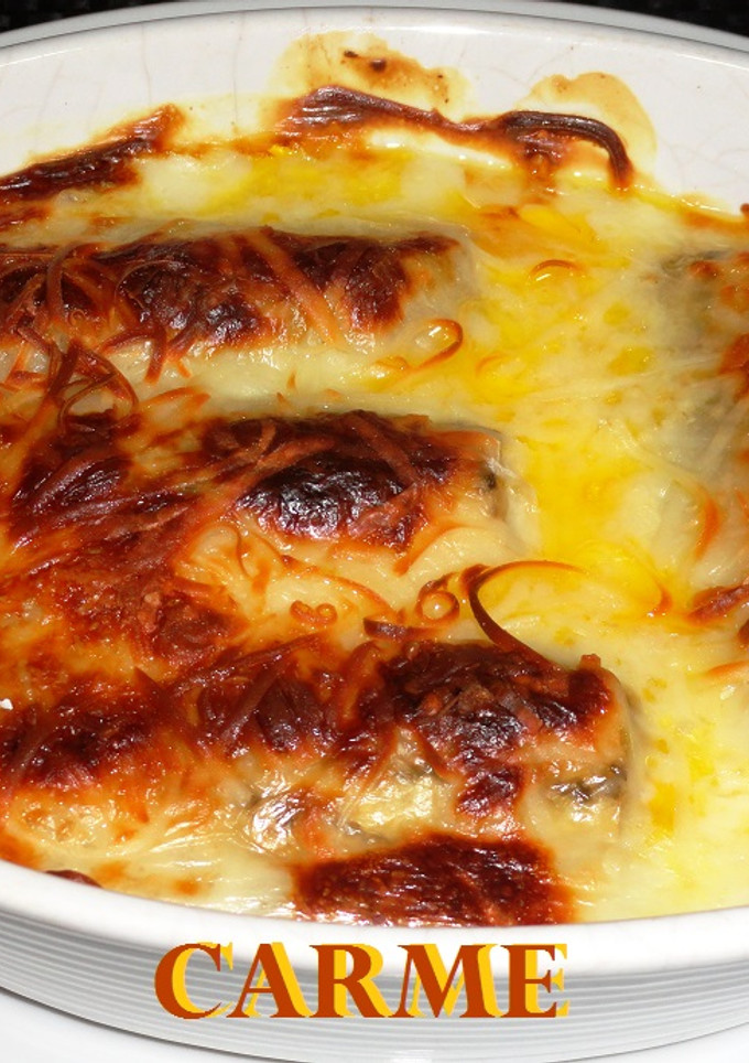 Una foto de Canelones de carne para celiacos