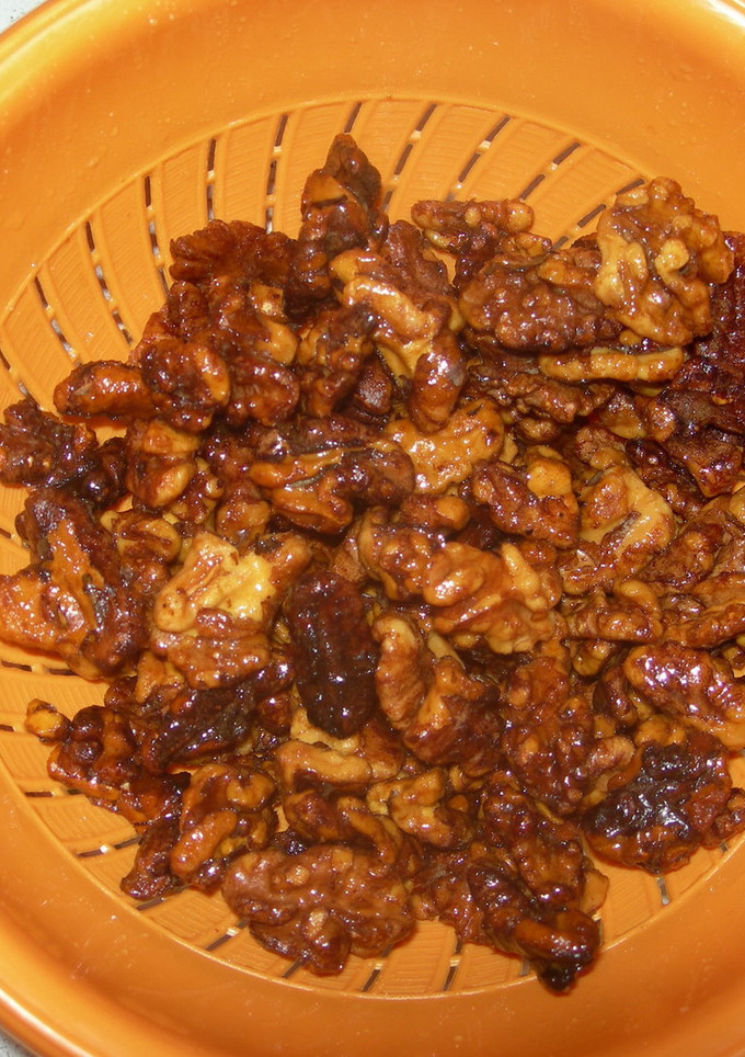 Una foto de Nueces fritas caramelizadas