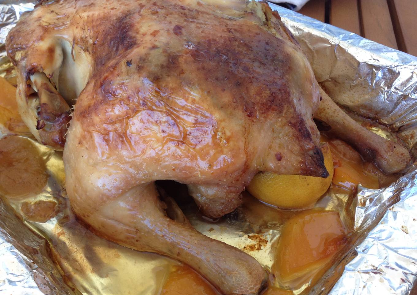 Pollo relleno Navidad