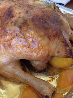 Una foto de Pollo relleno Navidad