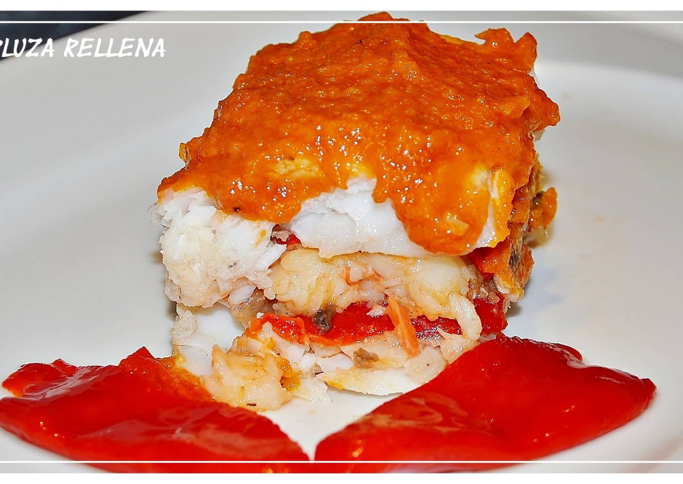 Merluza rellena en Thermomix