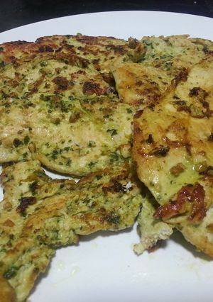 Una foto de Pechugas pesto