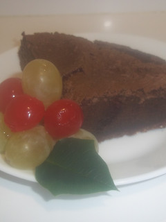 Una foto de Tarta de chocolate negro