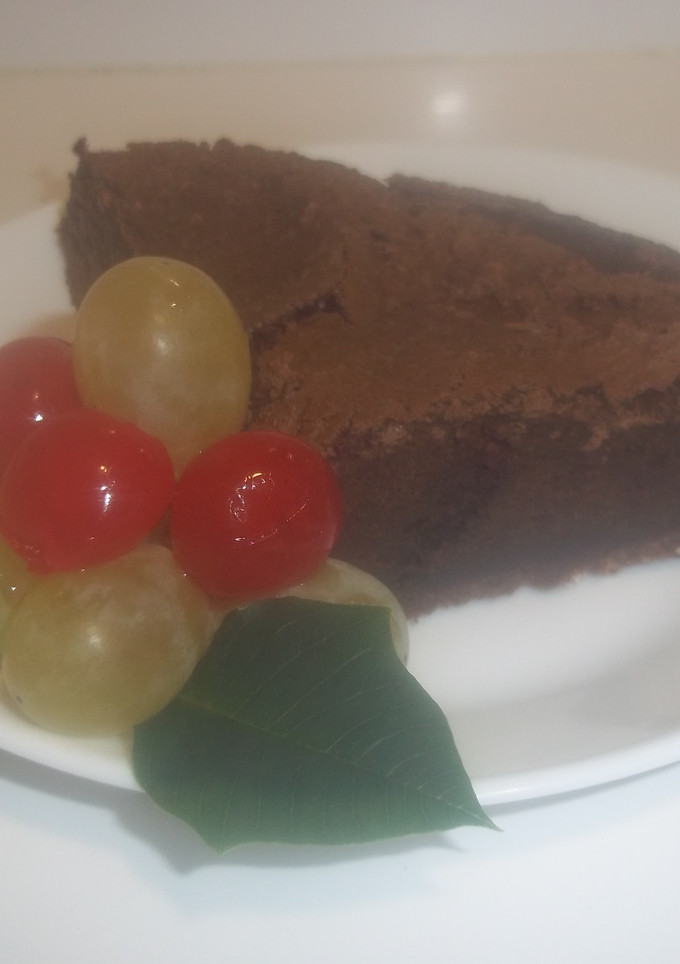 Una foto de Tarta de chocolate negro