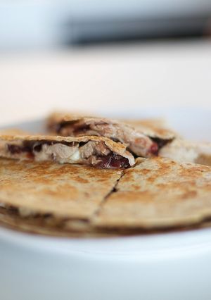 Una foto de Quesadillas con sobras de pavo