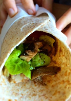 Una foto de Ensalada con sobras de pavo