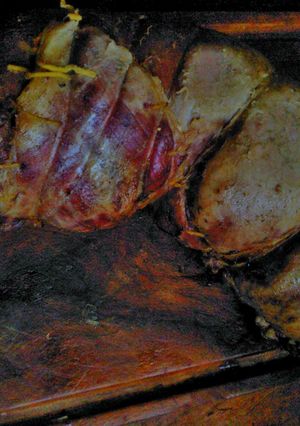 Una foto de Asado a la parrilla de :Matambre de vaca arrollado 