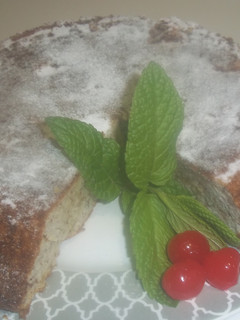 Una foto de Torta de almendras Navideña
