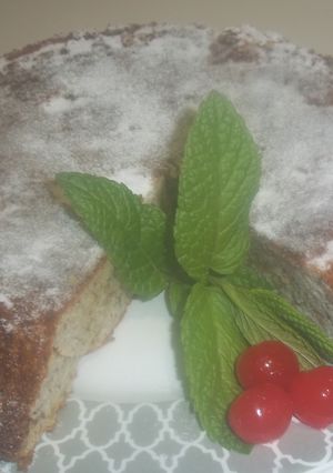 Una foto de Torta de almendras Navideña