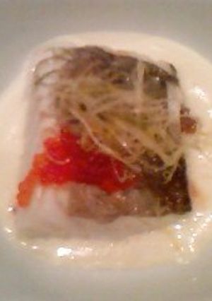 Una foto de Escalibada con bacalao confitado