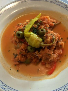 Una foto de Bacalao a la mexicana