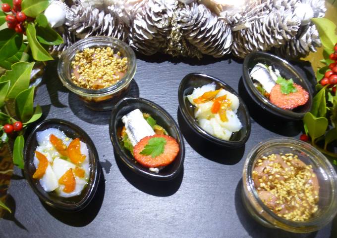 Foto principal de Canapés de ahumados  variados "anchoas con pimientos"